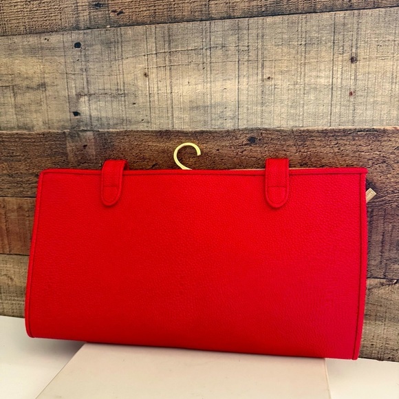 NWOT Kendra Scott Leather Red Travel Jewelry Travel Organizer